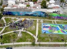 Se inauguró el Parque Lineal Entre Vías y la remodelación integral de la plaza Teófilo Iglesias.