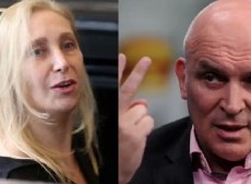 Karina bajó del escenario a Espert y lo corrió de la lista de oradores