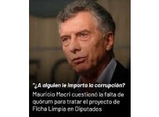 Dura crítica de Macri tras la caída de la sesión por Ficha Limpia: “¿Les interesa terminar con la corrupción?”