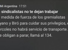 “No te dejan trabajar” advirtió la Casa Rosada en un mensaje que apuntó contra Moyano y Biró.