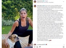 Catherine Fulop compartió su tristeza por la muerte de su perro Chopper.