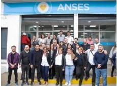 Ferraresi y Raverta inauguraron una oficina de ANSES en Dock Sud