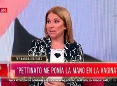 Fernanda Iglesias denunció a Roberto Pettinato por acoso y fue contundente
