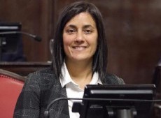 La senadora massista Sofía Vannelli.