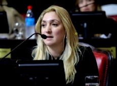 La senadora bonaerense del PRO, Aldana Ahumada.