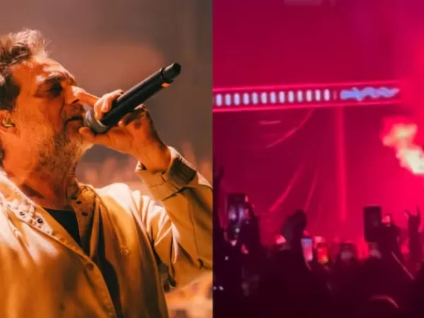 Vicentico fren&oacute; un show de Los Fabulosos Cadillacs al ver una bengala