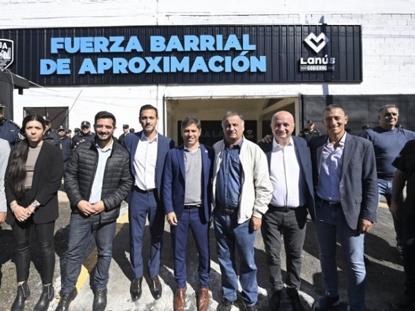 Kicillof y Álvarez inauguraron las nuevas instalaciones de la Fuerza Barrial de Aproximación