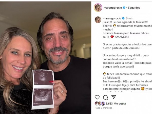 Rocío Marengo confirmó que está embarazada