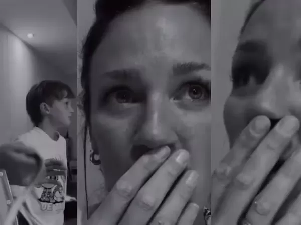 Paula Chaves entr&oacute; en p&aacute;nico por una cucaracha y la reacci&oacute;n de sus hijos se volvi&oacute; viral