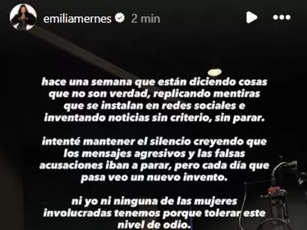 Emilia Mernes rompi&oacute; el silencio con un pedido desesperado: &ldquo;Estoy muy angustiada y asustada&rdquo;