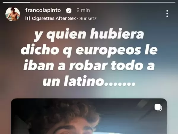 La respuesta de Colapinto a un comentario en redes tras el robo que sufri&oacute; en Europa: &ldquo;En la Argentina no me pas&oacute; nunca&rdquo;