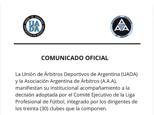 Los &aacute;rbitros apoyaron el paro del f&uacute;tbol que impuls&oacute; &ldquo;Chiqui&rdquo; Tapia en medio de la causa en su contra