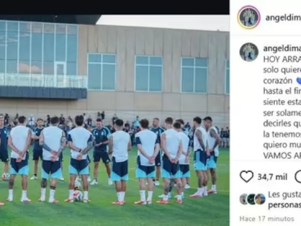 El emotivo mensaje de &Aacute;ngel Di Mar&iacute;a a la Selecci&oacute;n argentina en la previa al debut en el Mundial