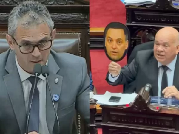 Fuerte cruce de Mart&iacute;n Menem con un diputado y excombatiente de Malvinas que llev&oacute; una careta de Adorni