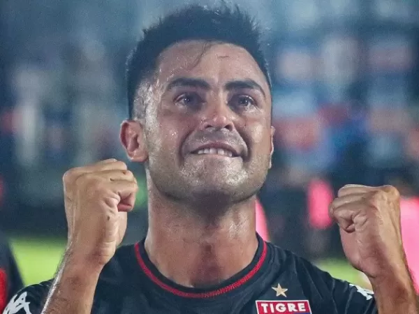 Pity Mart&iacute;nez hizo un golazo en su debut con Tigre ante Racing y se emocion&oacute; hasta las l&aacute;grimas