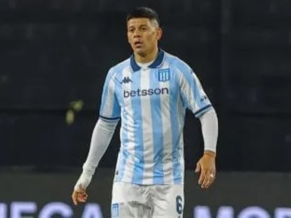 Marcos Rojo debutó en Racing con una derrota ante Peñarol por la Copa Libertadores