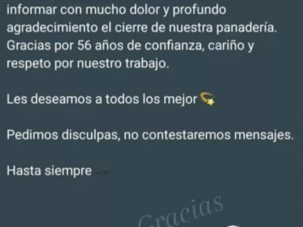 Cerró La Nueva Reina, una panadería histórica de Bernal tras 56 años de actividad