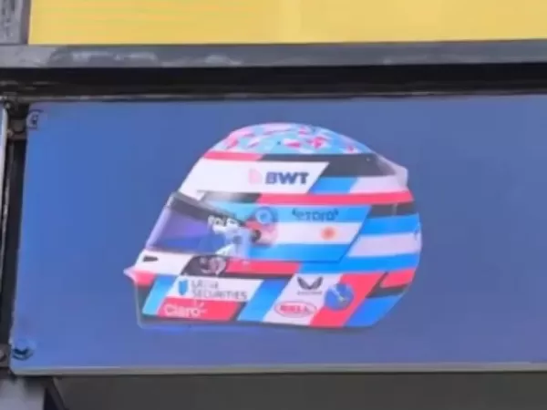 El casco que usar&aacute; Franco Colapinto en la temporada 2026 de la F&oacute;rmula tiene un detalle bien argentino