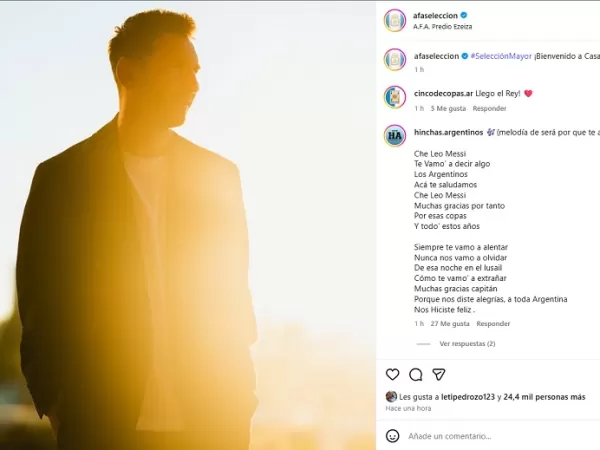 &ldquo;Bienvenido a casa, capit&aacute;n&rdquo;: el posteo de la AFA para recibir a Messi en su llegada al predio de Ezeiza
