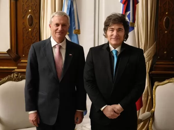 Milei acord&oacute; con Katz fortalecer el comercio y la seguridad fronteriza con Chile