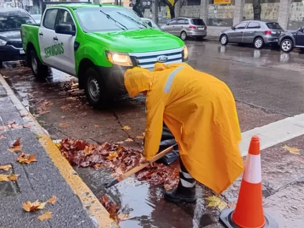 El Municipio realiza tareas de limpieza y saneamiento ante las intensas lluvias