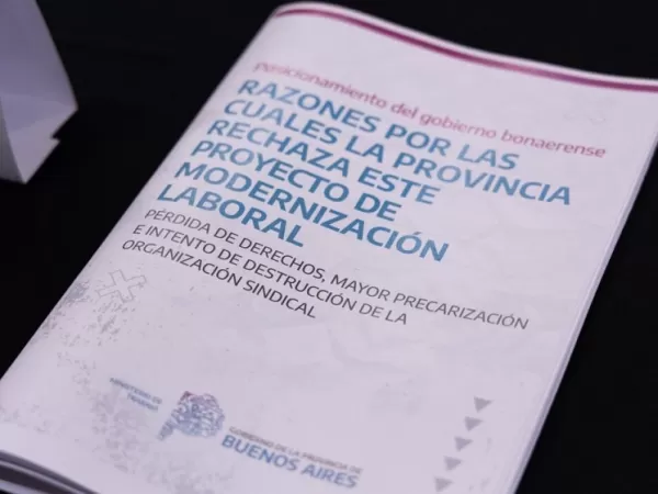 El Gobierno bonaerense rechaz&oacute; la reforma laboral de Milei a trav&eacute;s de un informe t&eacute;cnico