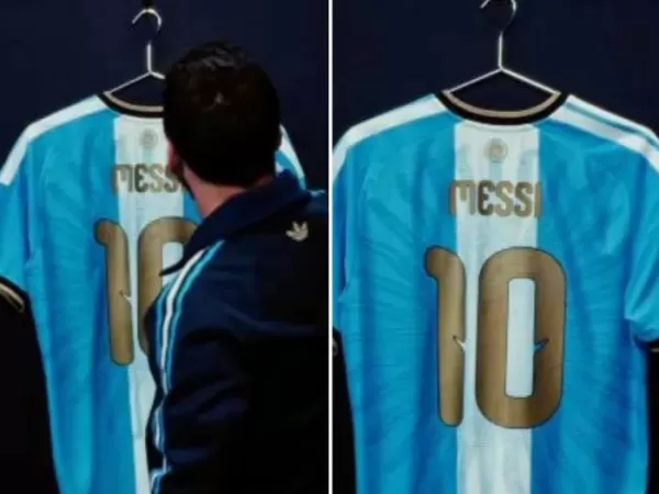 Lionel Messi present&oacute; la camiseta especial que usar&aacute; en su partido despedida de la Selecci&oacute;n argentina