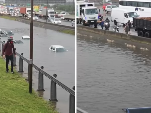 Diluvi&oacute; en el AMBA: hay calles inundadas y complicaciones de tr&aacute;nsito