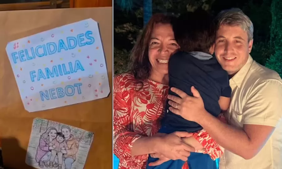 La emoci&oacute;n de Lizy Tagliani y Sebasti&aacute;n Nebot tras obtener la adopci&oacute;n plena de su hijo Tati