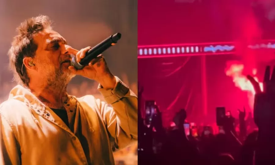 Vicentico fren&oacute; un show de Los Fabulosos Cadillacs al ver una bengala