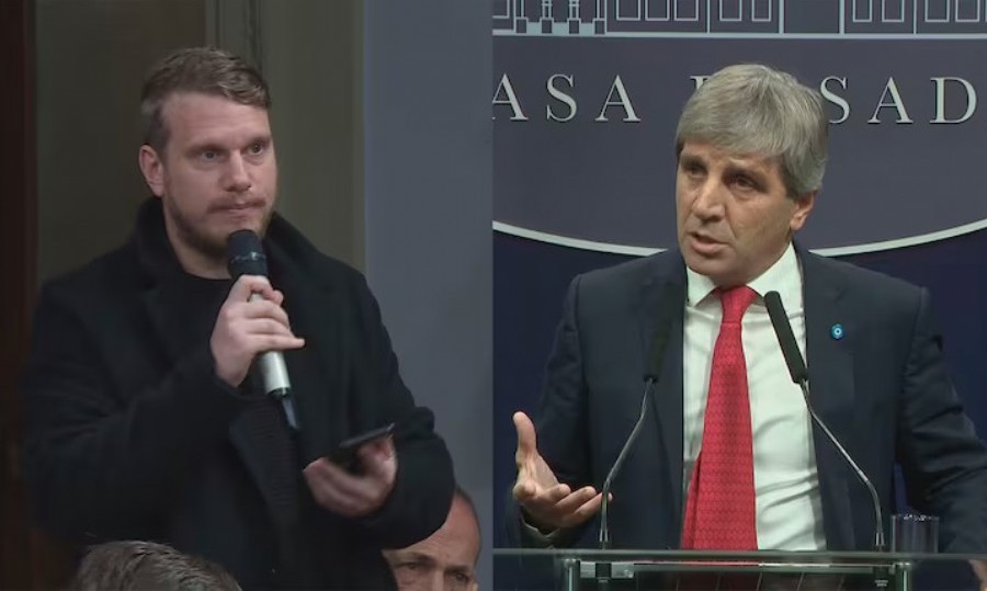 El enojo de Luis Caputo con un periodista: "No seas irrespetuoso"