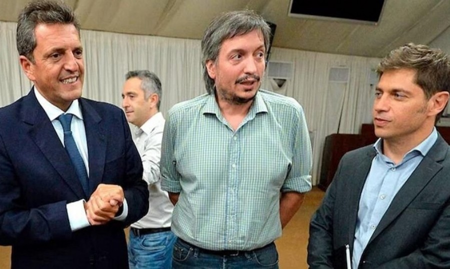 Kicillof, Massa y Máximo Kirchner se reunieron y crearon Fuerza Patria.