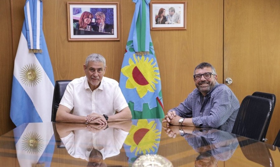 El intendente de Avellaneda, Jorge Ferraresi, mantuvo un encuentro de trabajo con el ingeniero Carlos Lombardo.