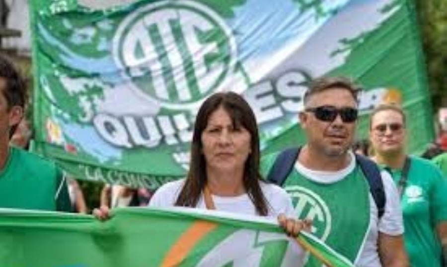 La secretaria General de la seccional Quilmes de la Asociación de Trabajadores del Estado (ATE), Clarisa Pérez.