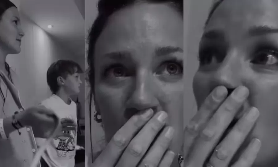 Paula Chaves entr&oacute; en p&aacute;nico por una cucaracha y la reacci&oacute;n de sus hijos se volvi&oacute; viral