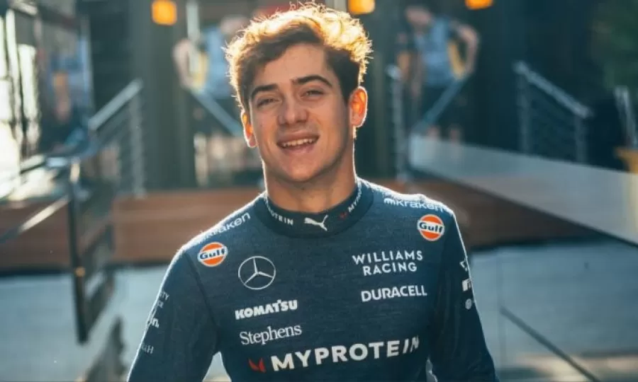 El primer mensaje de Franco Colapinto tras confirmarse que har&aacute; una exhibici&oacute;n en las calles de Buenos Aires