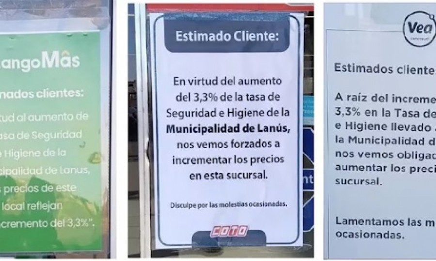 Las cadenas decidieron trasladarlo y comunicarle a los clientes los motivos de los aumentos.