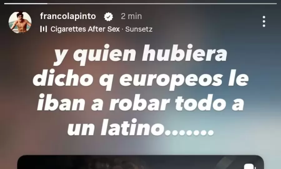 La respuesta de Colapinto a un comentario en redes tras el robo que sufri&oacute; en Europa: &ldquo;En la Argentina no me pas&oacute; nunca&rdquo;