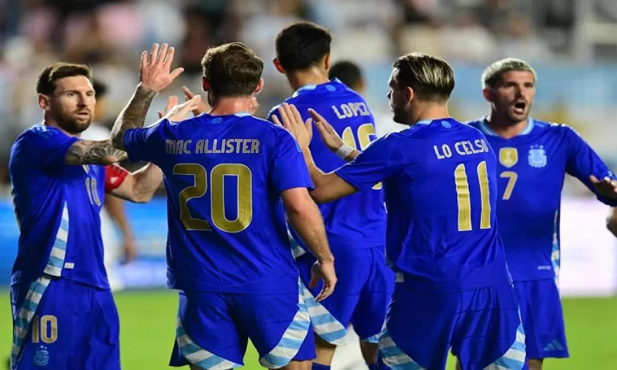 Argentina goleó 6-0 a Puerto Rico en Miami