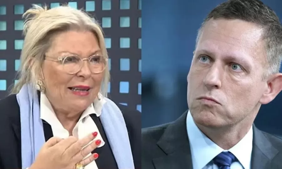 Elisa Carri&oacute; cuestion&oacute; la visita de Peter Thiel y advirti&oacute; sobre su influencia en la Argentina