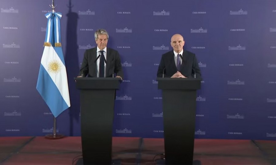 El titular del ARCA, Juan Pazo y el diputado nacional José Luis Espert.