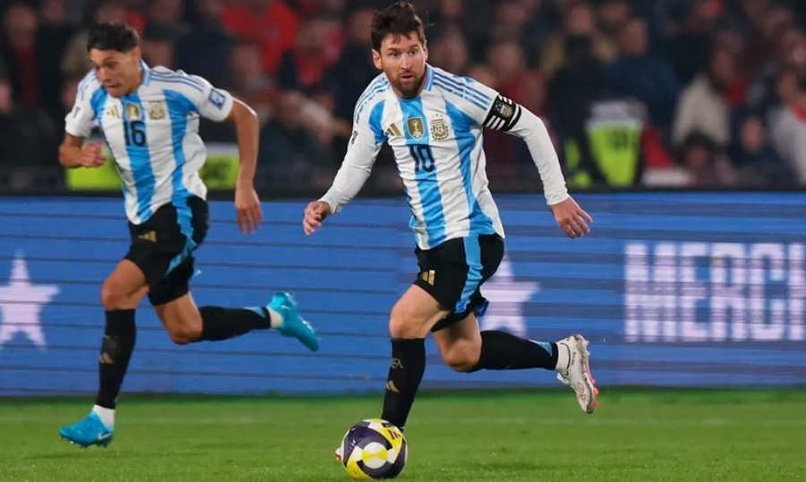 El capitán de la Albiceleste fue suplente y entró en el segundo tiempo del partido contra la Roja.