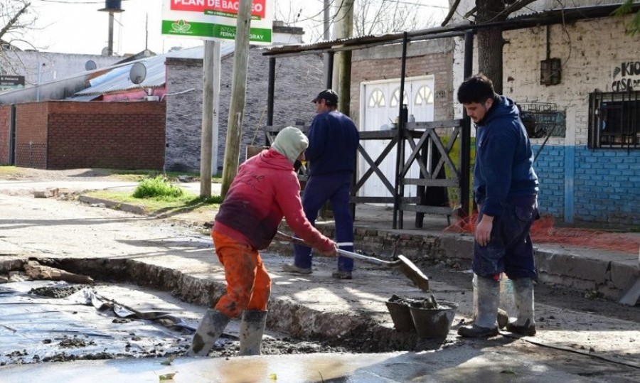 En esta oportunidad, los trabajos se realizaron entre las calles Liniers y Reconquista.