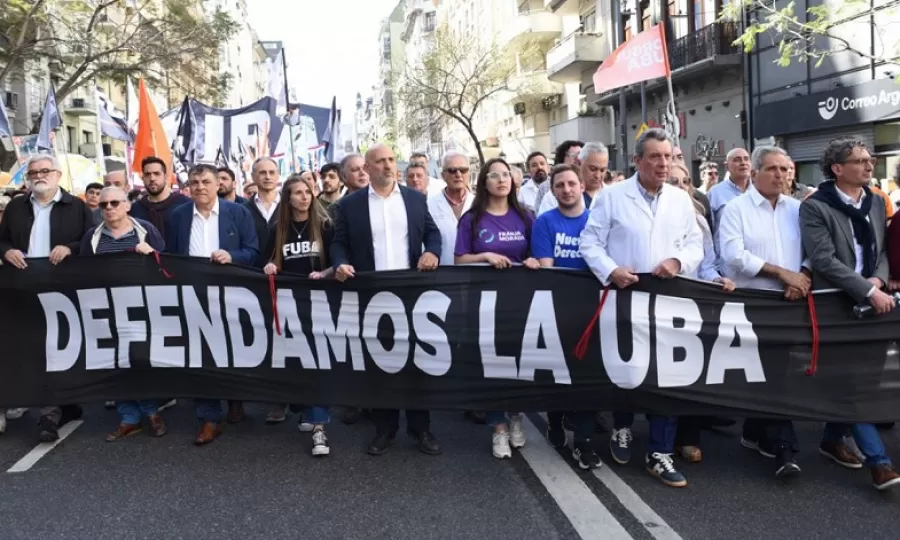 Habr&aacute; una nueva marcha y la UBA anunci&oacute; un paro escalonado de 23 d&iacute;as