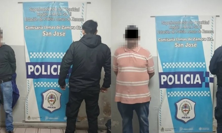 La Policía detuvo a dos delincuentes que saltaron una reja y trataron de romper una puerta para asaltar una vivienda.
