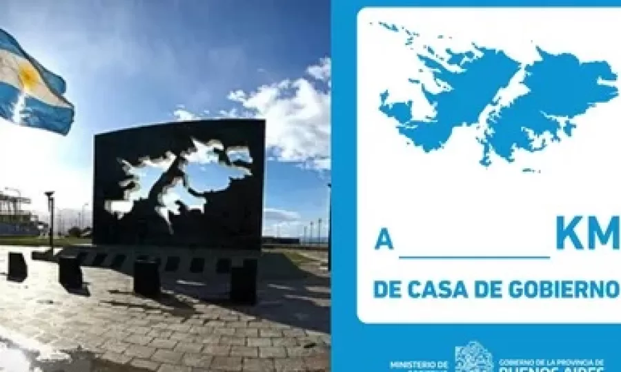 La Provincia colocar&aacute; carteles con la distancia a Malvinas en todos los edificios p&uacute;blicos