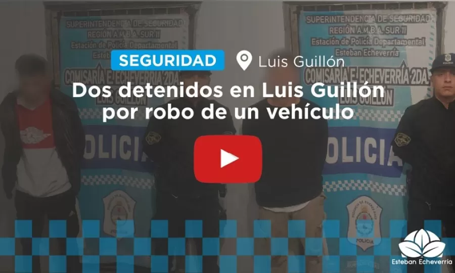 Dos detenidos por robo de un veh&iacute;culo en la v&iacute;a p&uacute;blica