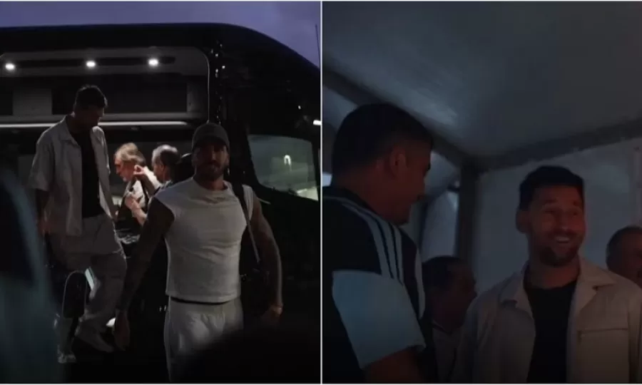 Lionel Messi lleg&oacute; a Kansas y salud&oacute; a los hinchas
