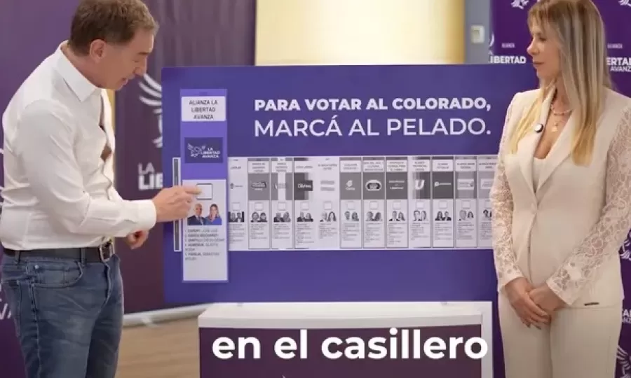 "Para votar al colorado, marcá al pelado", el insólito slogan del Gobierno que disparó burlas en redes