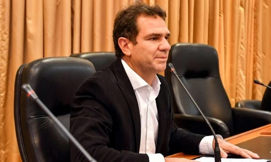 El Secretario de Seguridad y Justicia de San Vicente y candidato a diputado provincial por la tercera sección electoral de Fuerza Patria, Roberto Vázquez.